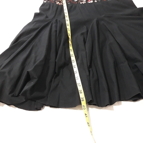 Mix Nouveau 100% Cotton Black Beaded Dress Size Medium - Picture 11 of 11